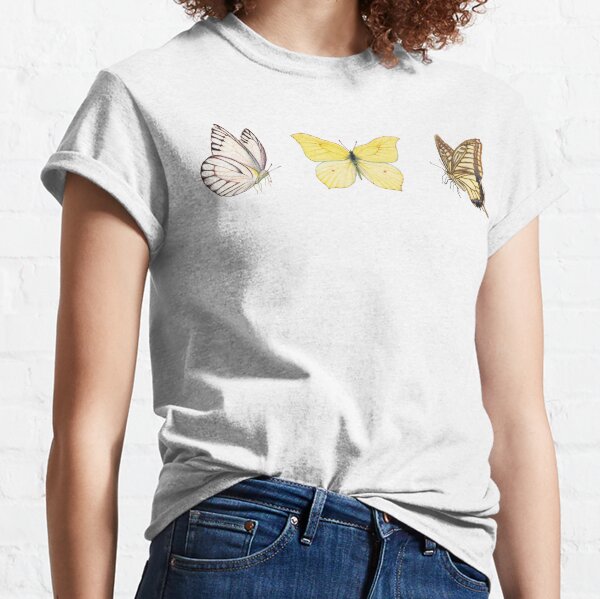 Item preview, Yellow Butterfly Trio T-Shirt designed and sold by LushLinesStudio.