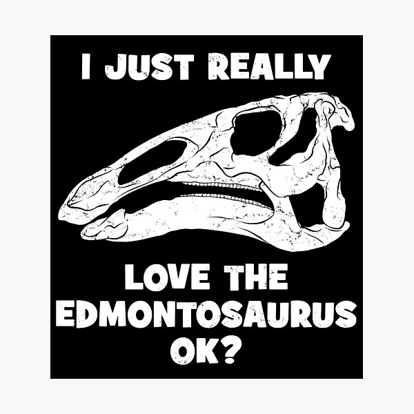 Artikel-Vorschau von Edmontosaurus Fossil Schädel, designt und verkauft von NicGrayGraphic.