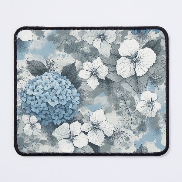 Item preview, Vintage Blue Hydrangea Floral Pattern designed and sold by zzz888.