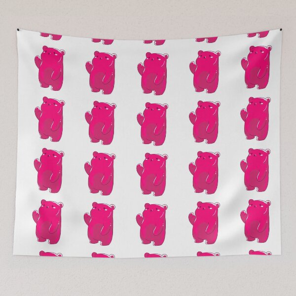 Item preview, Wavin' Bear- Pink designed and sold by IceCubeMarket.