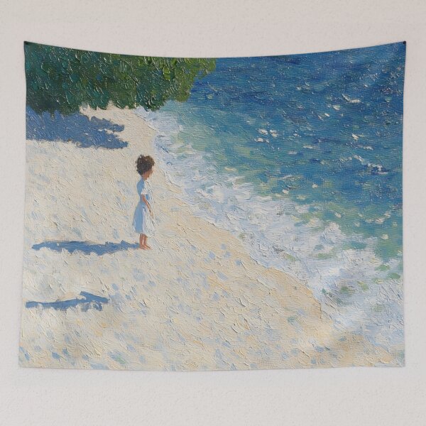 Item preview, Beach | Post-impressionist painting style designed and sold by ComicsFactory.
