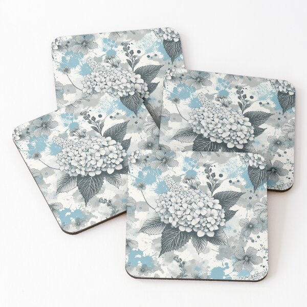Item preview, Classic Blue Hydrangea Botanical Design designed and sold by zzz888.