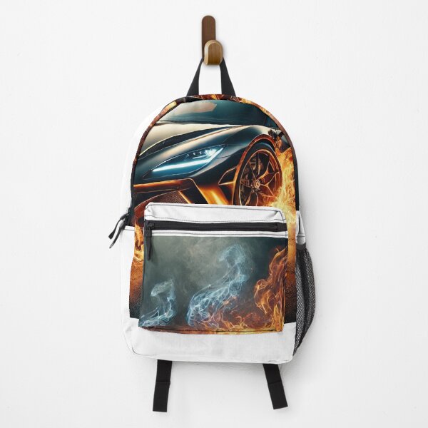Item preview, Luxury Sports Car with Insane Flames – High-Speed Fire Aesthetic designed and sold by AkilaCreations .