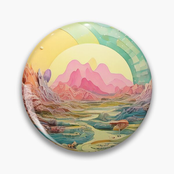Item preview, Sunny Mountains | Psychedelic Landscapes | Sublime Nature designed and sold by monkeybusiness.pt.