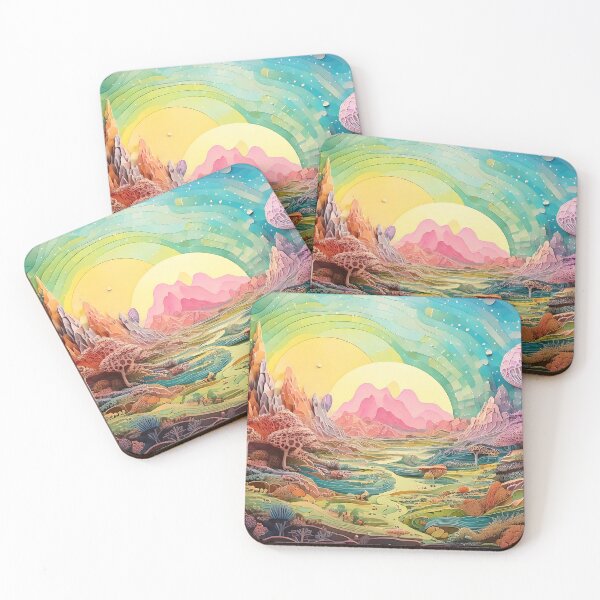 Item preview, Sunny Mountains | Psychedelic Landscapes | Sublime Nature designed and sold by monkeybusiness.pt.