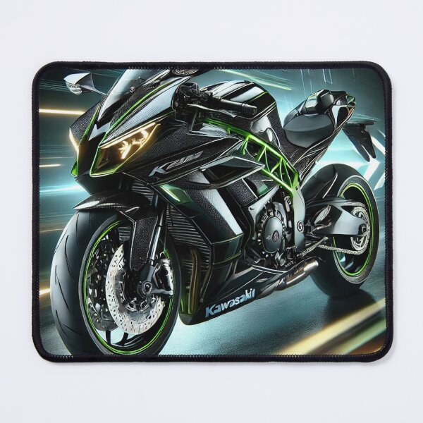 Item preview, Kawasaki H2 Supercharged Beast – Futuristic Motorcycle Art designed and sold by AkilaCreations .
