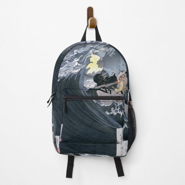 Item preview, The Moon Over the Great Wave by Tsukioka Yoshitoshi – One Hundred Aspects of the Moon designed and sold by store-wasabi.