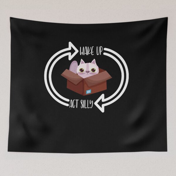 Item preview, Wake Up Act Silly Cat Funny Animal Kitten Lovers designed and sold by Dressed For  Duty.