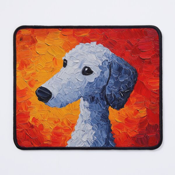 Item preview, Bedlington Terrier | Post-impressionist painting style designed and sold by ComicsFactory.