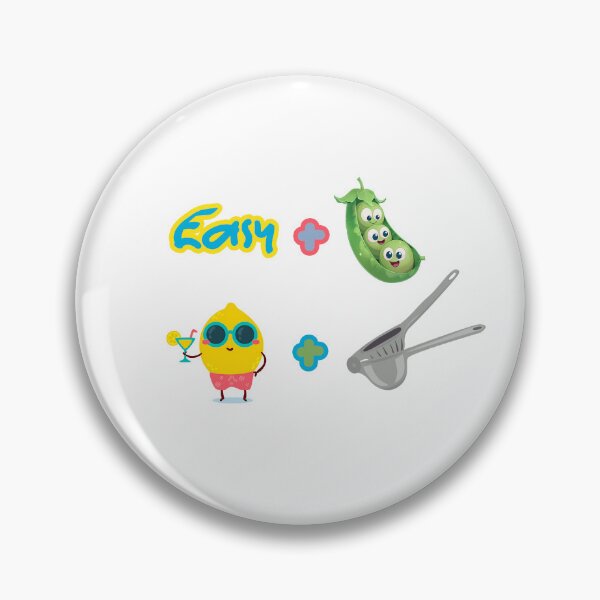 Item preview, Easy Peasy Lemon Squeezy - Funny Food Pun designed and sold by ZYRAN Designs Studio.