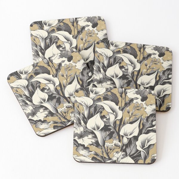 Item preview, Elegant Calla Lily Monochrome Print designed and sold by zzz888.