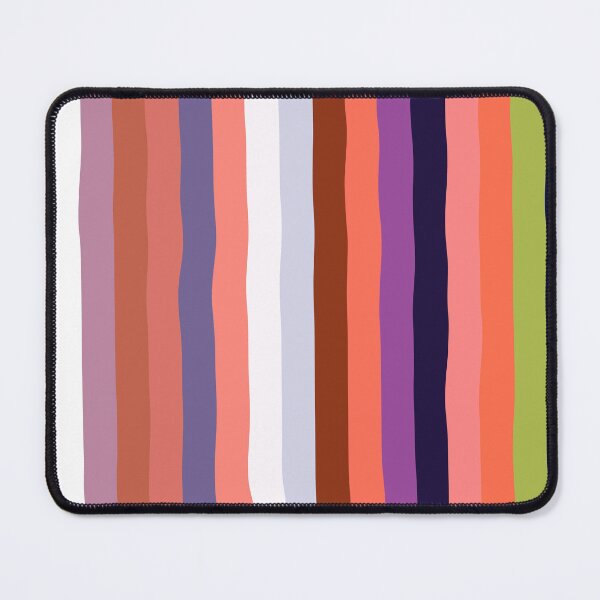 Item preview, Vertical Multicolored Wavy Stripes in Shades of Peach Pink, Brown and Purple designed and sold by KaSaPo.