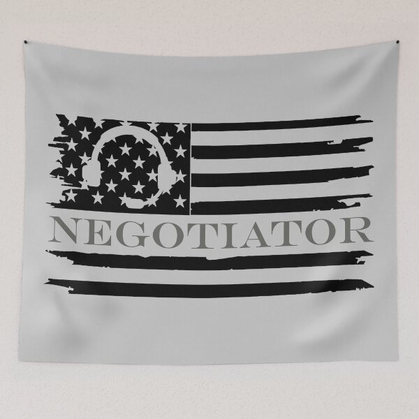 Item preview, Negotiator flag on gray designed and sold by DRJ21.