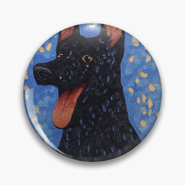 Item preview, Belgian Shepherd | Post-impressionist painting style designed and sold by ComicsFactory.