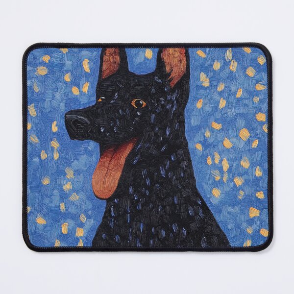 Item preview, Belgian Shepherd | Post-impressionist painting style designed and sold by ComicsFactory.