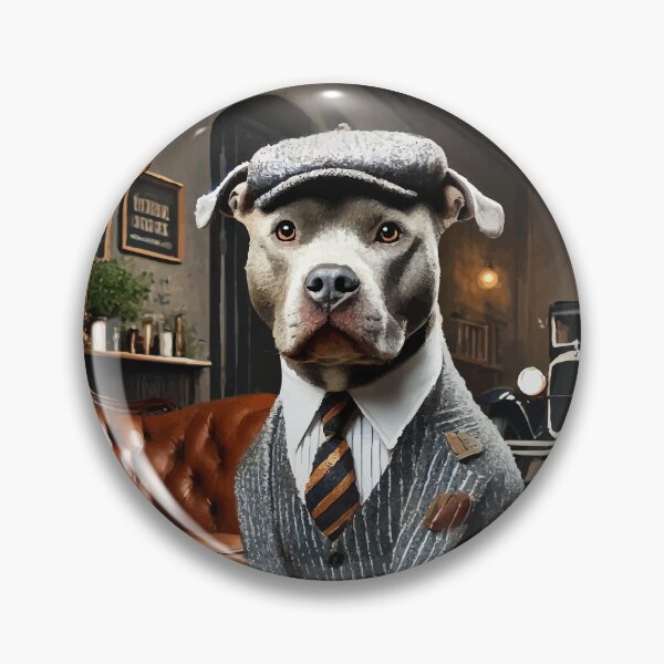 Item preview, The Peaky Pitbull: 1920s Gangster Elegance designed and sold by AbstractAnom.