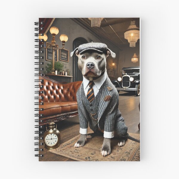 Item preview, The Peaky Pitbull: 1920s Gangster Elegance designed and sold by AbstractAnom.