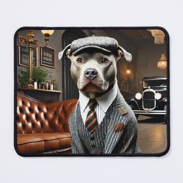 Item preview, The Peaky Pitbull: 1920s Gangster Elegance designed and sold by AbstractAnom.