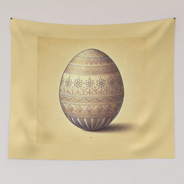 Item preview, Timeless Charm – Vintage Easter Egg Art designed and sold by MoonBliss-co-uk.