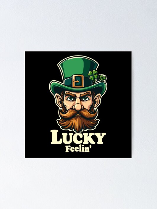 Thumbnail 1 von 3, Poster, Feelin' Lucky Leprechaun St. Patrick's Day designt und verkauft von ThreadsInfinite.