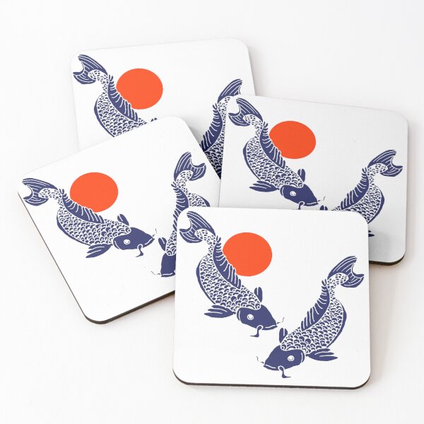 Item preview, Woodblock Carp designed and sold by LittleCatten.
