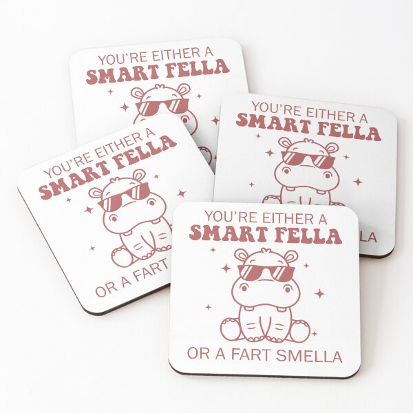 Item preview, Smart Fella or Fart Smella? Cute Hippo Wordplay Joke designed and sold by tcvnguyen.