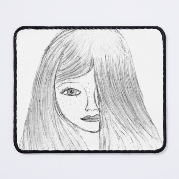 Item preview, Handrawn girl face  designed and sold by McFleur's Lens.