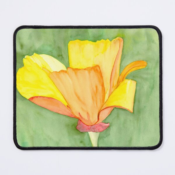 Item preview, California Poppy, original watercolor painting designed and sold by SharonRoseR.
