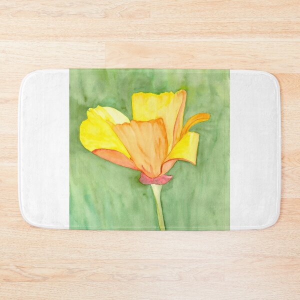 Item preview, California Poppy, original watercolor painting designed and sold by SharonRoseR.