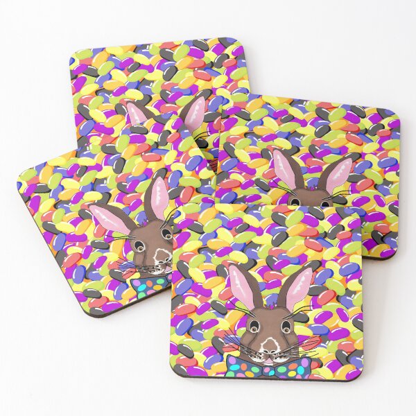 Item preview, Jelly Bean Candy Easter Bunny Rabbit designed and sold by Sartoris Art.