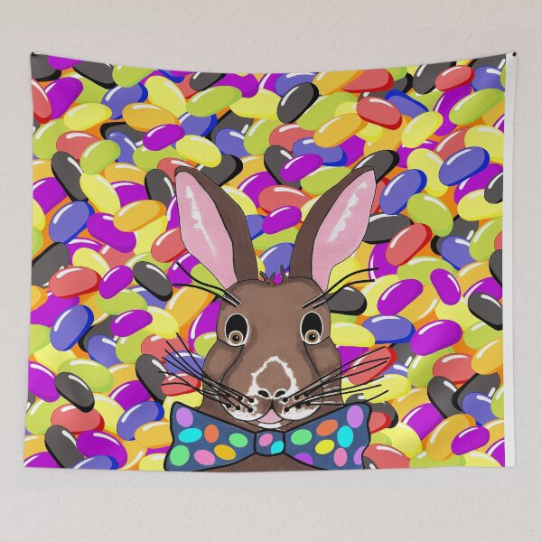 Item preview, Jelly Beans Easter Bunny designed and sold by Sartoris Art.