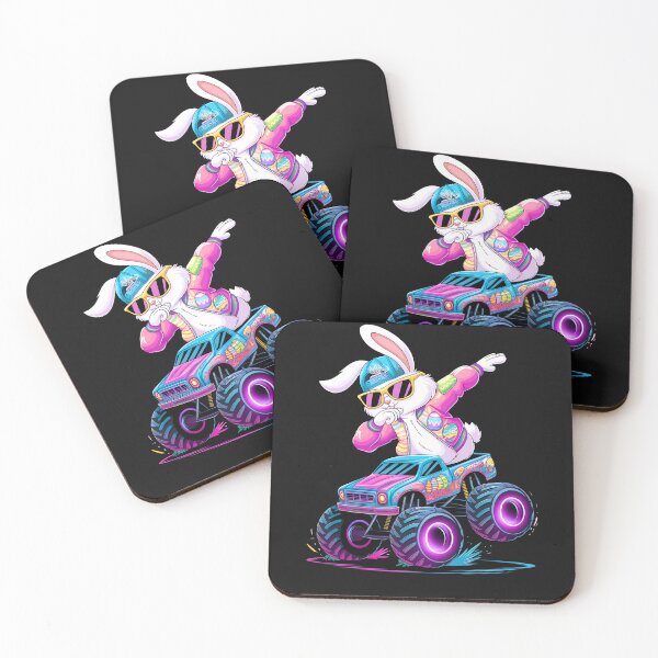Item preview, Dabbing Bunny Happy Easter Monster Truck Boys Mens Kids  designed and sold by TalalosART.