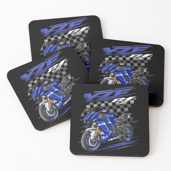 Artikelvorschau, Yamaha YZF-R1 2020-2021 (Team Yamaha Blue) für Motorradfahrer entworfen und verkauft von MotoApparelHub.