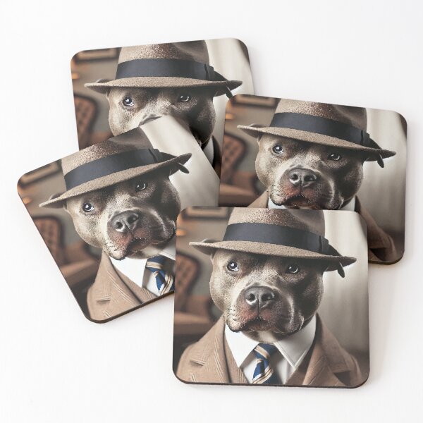 Item preview, The Gentleman Gangster: 1940s Pitbull Elegance designed and sold by AbstractAnom.