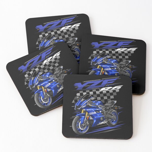 Artikelvorschau, Yamaha YZF-R6 2017 (Team Yamaha Blue) für Motorradfahrer entworfen und verkauft von MotoApparelHub.
