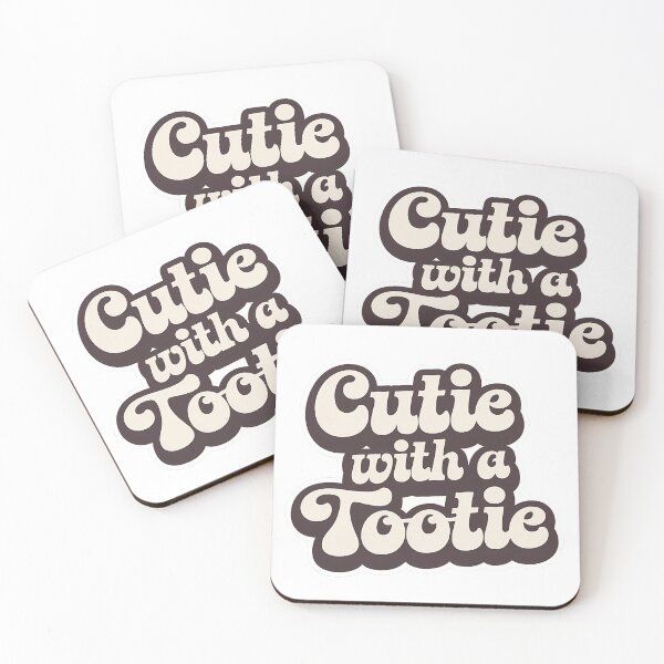 Item preview, Cutie with a Tootie – Retro Groovy Sticker for Vintage Lovers & Fun Vibes designed and sold by WatermelonPink.