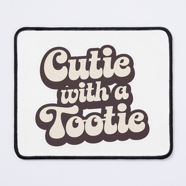 Item preview, Cutie with a Tootie – Retro Groovy Sticker for Vintage Lovers & Fun Vibes designed and sold by WatermelonPink.