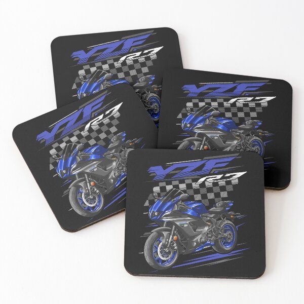 Artikelvorschau, Yamaha YZF-R7 2022-2023 (Team Yamaha Blue) für Motorradfahrer entworfen und verkauft von MotoApparelHub.