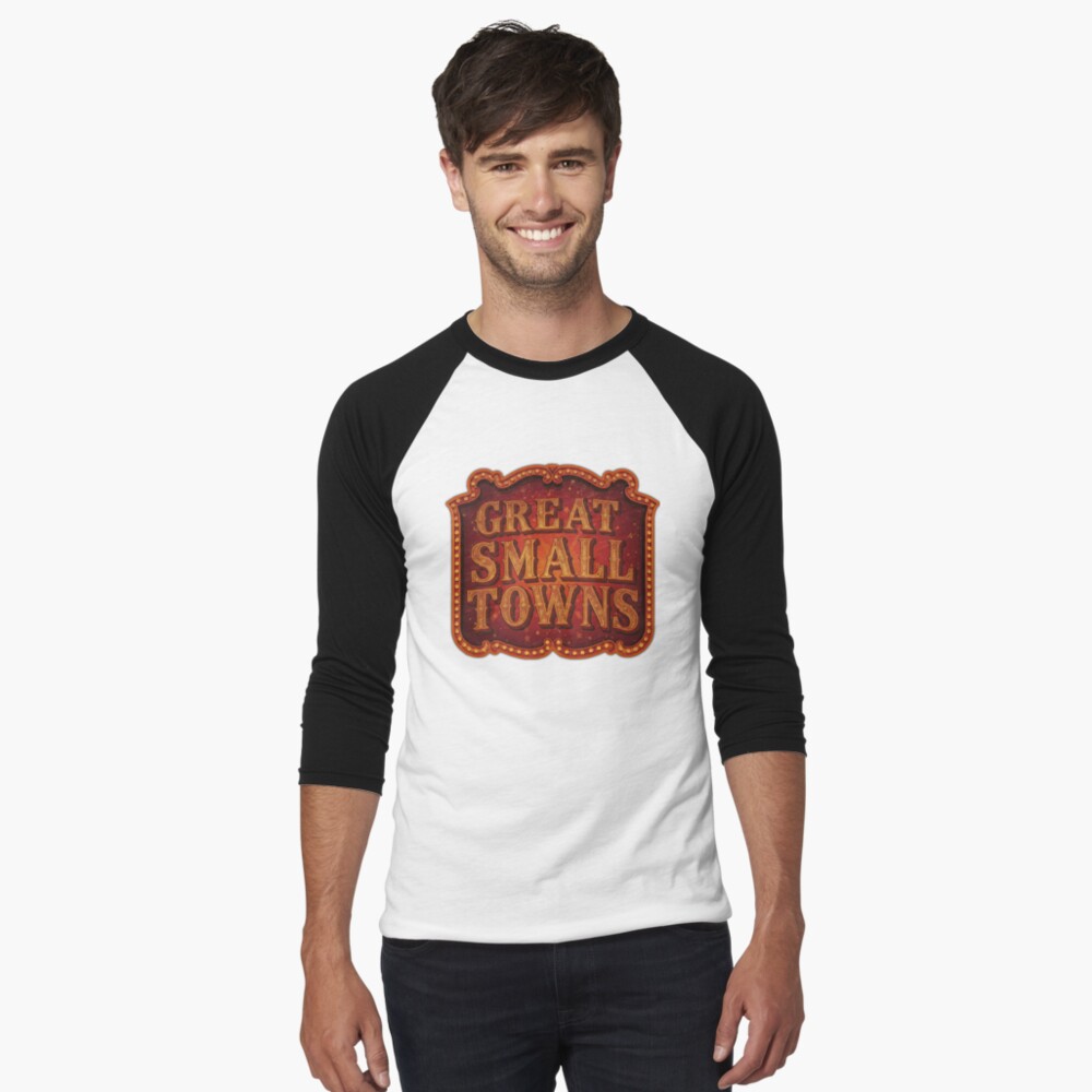 Item preview, Baseball ¾ Sleeve T-Shirt designed and sold by GreatSmallTown.