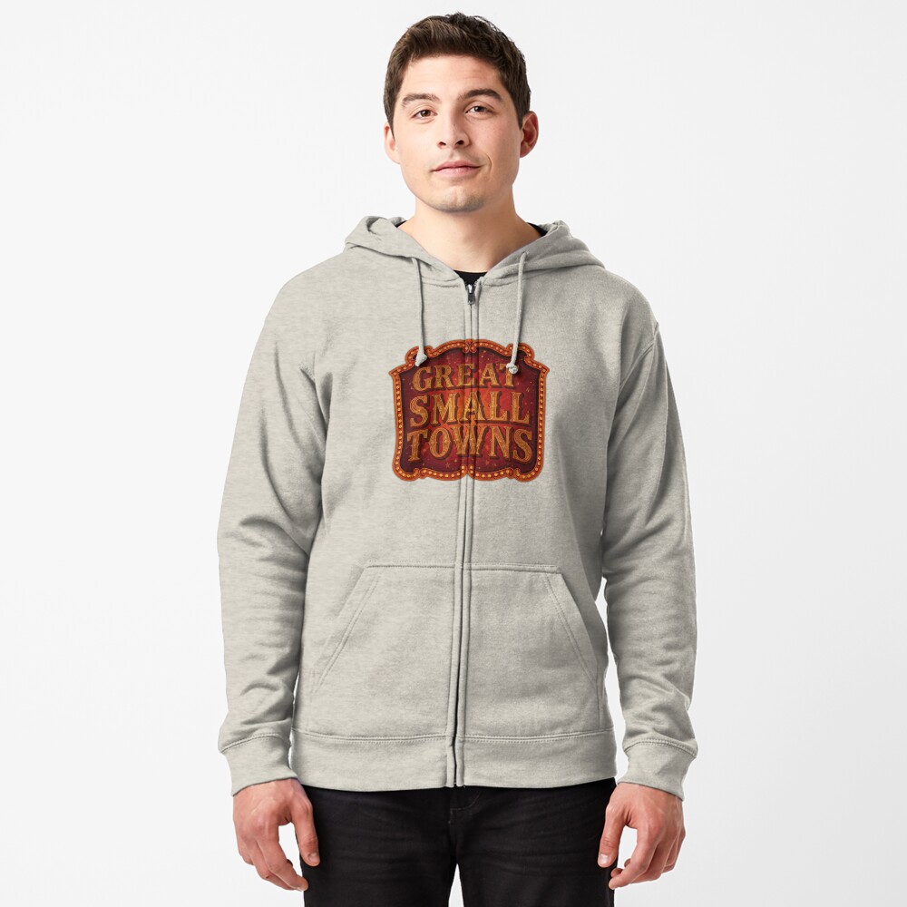 Item preview, Zipped Hoodie designed and sold by GreatSmallTown.