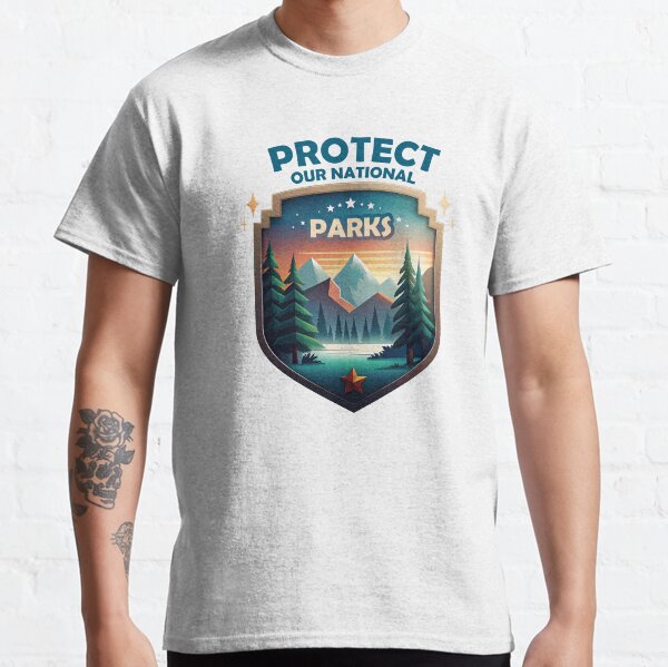 Item preview, Protect Our National Parks Vintage Badge Design designed and sold by CraftDesignAlchemy.