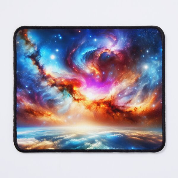 Item preview, colorful nebula outside space galaxy designed and sold by EmeraldeaArt.