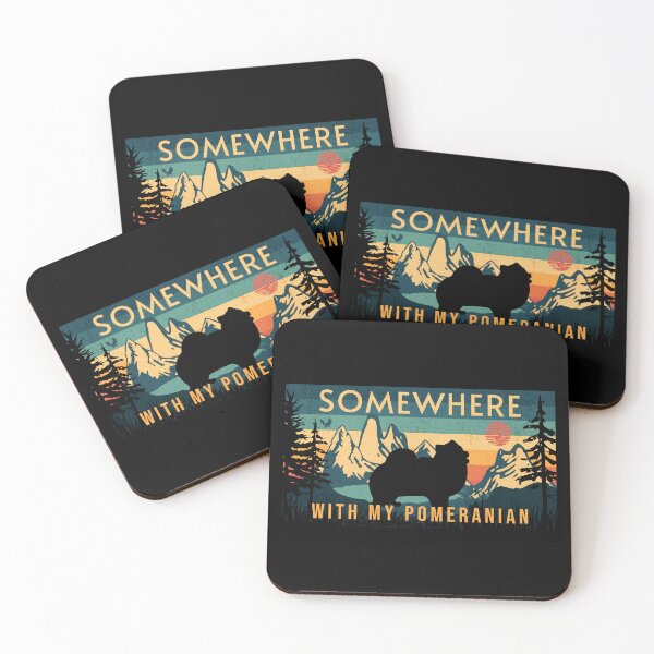 Item preview, Somewhere With My Pomeranian Vintage Hiking Camping Gift designed and sold by Guarddogdrive.