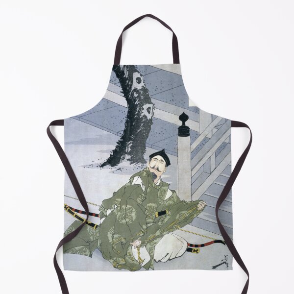 Item preview, Tsukioka Yoshitoshi - One Hundred Aspects of the Moon: "Hototogisu, Nao mo Kumo-i ni Noboru Kana – Minamoto no Yorimasa and the Crescent Moon" designed and sold by store-wasabi.