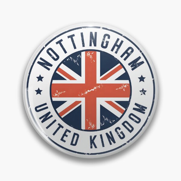 Item preview, Nottingham United Kingdom Vintage Travel Emblem designed and sold by jeshands.
