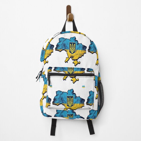 Item preview, Support Ukraine – Free Ukraine Map with Flag & Tryzub designed and sold by Globalcitytees.