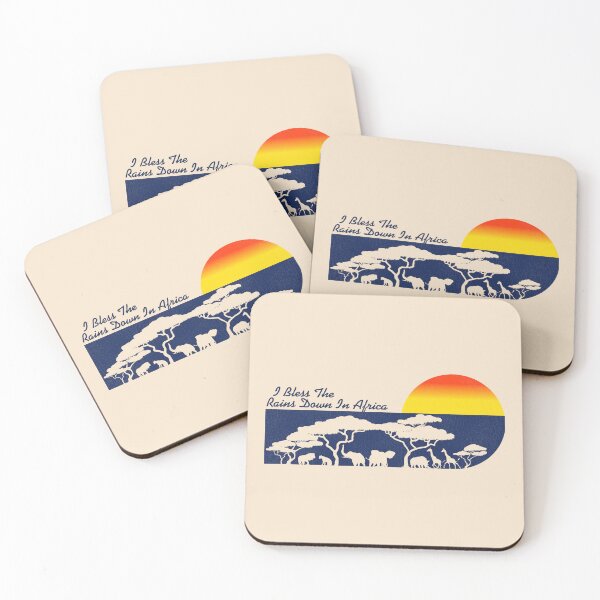 Item preview, I Bless The Rains Down In Africa Retro 80s Sunset designed and sold by ourkid.