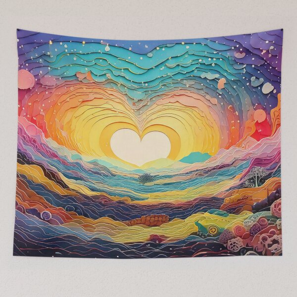 Item preview, Rainbow Love | Psychedelic Landscapes | Sublime Nature designed and sold by monkeybusiness.pt.