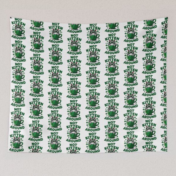 Item preview, Not Kitten Around – Funny St. Patrick’s Day Cat designed and sold by Taans-Creation.