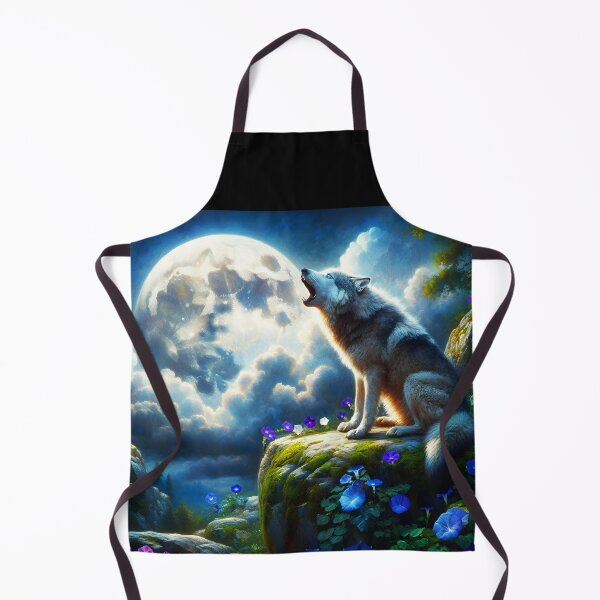 Item preview, Howling Wild Wolf – A Moonlit Fantasy designed and sold by EmeraldeaArt.
